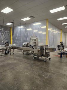 Reepack #Reeflow-50, Flow Stainless Steel Wrap Machine, Right Hand Version, 2-up, PLC, 230 V., 25A, 131 FPM