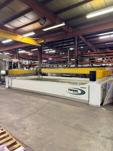 Techni #Intec-1020-G2-11, CNC Water Jet, 66,000 psi, 20' x 10' Table, 5 Axis Cutting Head, 1743 hours, 2023
