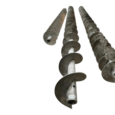10" diameter x 14' long, variable pitch stainless steel scre