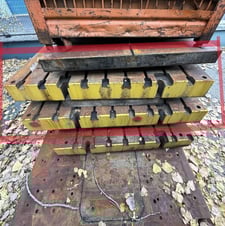 59" width x 65" L x 7" H T-Slotted Bolster Plate (2 available)