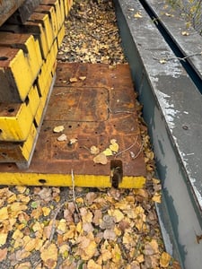 124" width x 60" L x 8" H Bolster Plate