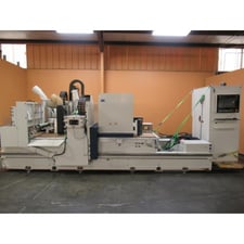 Morbidelli #M-400, flat table machine, 5' x12' table, 143.7" X, 62.9" Y, 11" Z, rake, automatic offloading