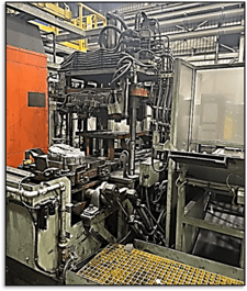 800 Ton, Toshiba #DC800J-MS, Trim Press, 30" stroke, 55" x 55" platen, 60 HP, 2005
