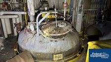 2600 gallon Four Corp, Reactor, 304 Stainless Steel, 84" diameter x 111" straight side, dish top & bottom