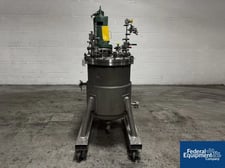 50 gallon Steel Pro Reactor, 316L Stainless Steel, 24" diameter x 30" straight side, flat top, disth bottom