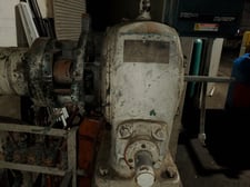 2" Royle, cold feed rubber extruder, 12:1 L/D, 15:1 G/B ratio, forced lube system, straight delivery head