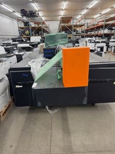 Mutoh #PJ2508UF, UV-LED Flatbed Printer, 4' x 8' Bed, 4 Print Heads, 4" material thickness, CMYK