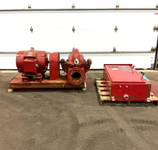 1500 GPM, Aurora #6-481-18B, centrifugal fire pump, 8" x 6", 100 psi, 125 HP