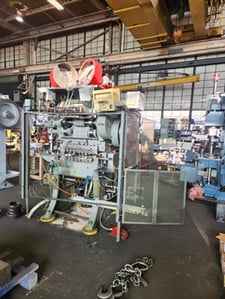 25 Ton, U.S. Baird #3-25, transfer press, 2" stroke, Relay Control package, Bijur lube pump, 5 HP