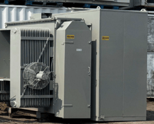 3000 KVA 27600Y Primary, 600Y/347 Secondary, Moloney, FR3 filled transformer