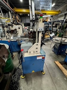 Nucoil, cnc computerized spring machin, with wire dereeler & Dorner conveyor