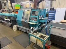 Index #ABC, production turning machine, 400 V., 48A, 5000 RPM, live tooling, 2 turret, 13 tool, Siemens 840"