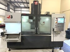 Haas #VF-3, vertical machining center, 40" X, 20" Y, 25" Z, 30 HP, 20 automatic tool changer, Probe, thru