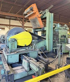72" x .5" Herr, Cut-To-Length line line, 60000 lb. coil, 30"-72" strip width, 20"-30" coil I.D., 39"-84" coil