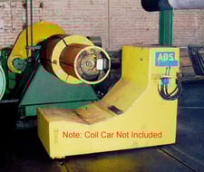 20000 lb. ADS, recoiler, 16" x 59.5" face drum, 24" x 32.87" wide bolt, 37" passline, 10 HP, 520/2000 RPM