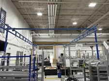 .2 Ton, Gorbel, Bridge Crane, 250LB CAP, 27'-6" L x 20'-7" width x 12'-4 1/2" H (Already Taken Down)