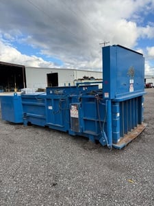 BaleWuff #4560HB, baler, 30" H x 60" W x 48" D bale, 45" x 56" chamber opening, 30 or 50 HP