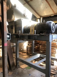 SSI #Q70ED, quad shaft shredder, 40" x 40" feed opening, Allen Bradley programmable Control