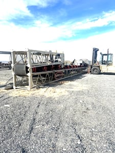 36" wide x 103' long, Superior conveyor belt with folding up to 61' long, 2015