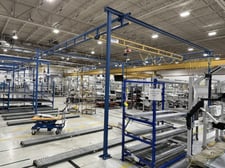 Gorbel Bridge Crane, 250lb CAP-44'-10" L x 20'-6 1/2" width x 11'-6" H (Already Taken Down)