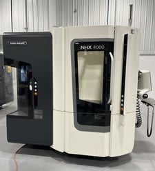 DMG, Mori #NHX-4000, CNC horizontal machining center, 4-Axis, 22" X, 22" Y, 26" Z, 20000 RPM, 60 automatic