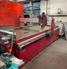 Maxiem #1530, CNC waterjet, 5' x 10', Omax PC based CNC Control, 30 HP, 50000 psi, 2013