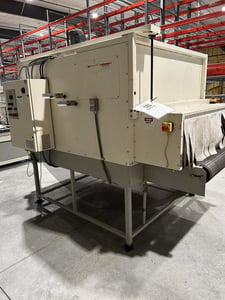 Texwrap #1348 ISSR overhead compression shrink tunnel, 13" H x 48" W tunnel, digital temp Control