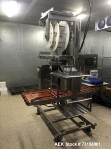 Pizzamatic ValuTop #SD-18-SE-1L1H, Pizza Topping Applicator, single lane, 230 VAC, Stainless Steel, 25 PPM