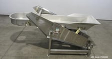 24" wide x 8' long, FMC Link-Belt #EL-2412/08X70, vibratory conveyor, 1 HP, 460 V., 11-3/4" diameter discharge