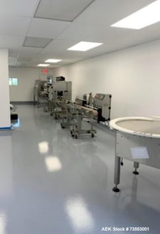 Acasi, AutoFilling Line, 8-Piston Filler, Capper, Labeler, Rinser, & Accumulation Table