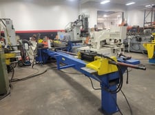 Wallace Coast #6RD/1004, hydraulic pipe & tube bender, left hand bending rotation, 4" pipe, 5" tube