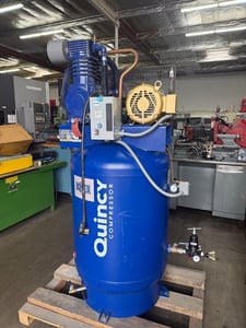 10 HP Quincy #P2103DS12VCB23, Vertical Air Compressor, 2-stage, 3ph, 230 V., 175 psi, 2021