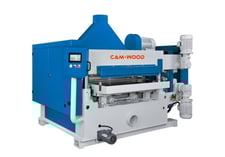 40" x 12-1/4" Cam-Wood #PL-40-SHX, Double Head Planer, 1/2" depth, 6-1/4" cutter head diameter, 30 HP top