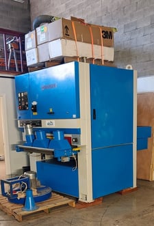 43" Houfek #MAXX-1100, 2 Head Widebelt Sander