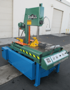 14" x 21" DoAll #TF-1421, vertical tilting head bandsaw, 1" x 172" blade, 75-400 FPM, 38" passline, hydraulic