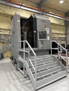 39.3" Accuway #UV100, vertical turret lathe with milling, Fanuc 0iTD, 43.3" swing, 3-jaw 40" chuck, 2013