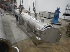 564 sq.ft., 150/FV psi shell, 50/FV psi tube, Paget, 316L Stainless Steel shell-tube heat exchanger, 2022