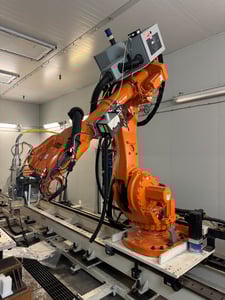 ABB laser welding robot system, IRB 6600-M-2004, + IPG LASER YLS-15000 and Torit Air Filter