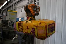 1 -1/8 Ton, Harrington, chain hoist, size E, duty class H4, 28 FPM, pendant Control