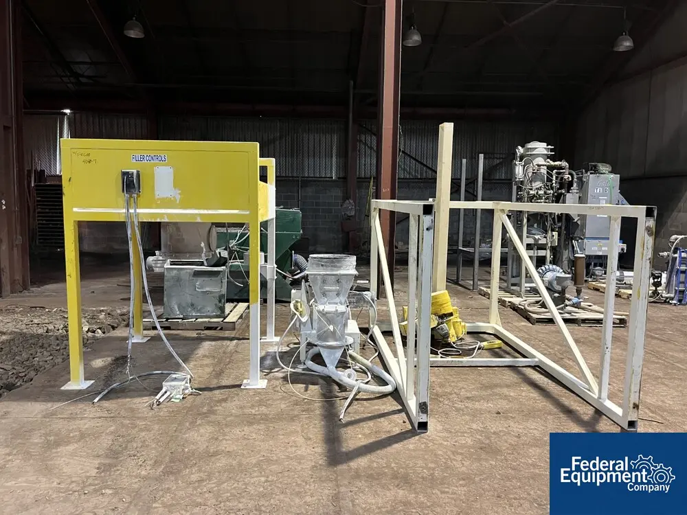 Vac-U-Max, Bulk Bag Unloading Stand, 2 ton hoist, volumetric feeder