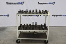 Caterpillar 40 assorted tool holders in cart (85 available)