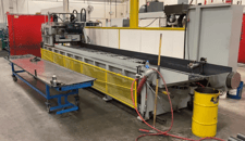 Drilling, 24 spindle 2-Axis gantry CNC drilling machine, 38" x 180" table