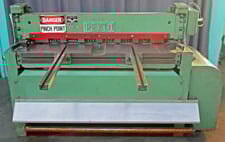 Peck Stow & Wilcox 12 gauge x 4' Peck Stow, & Wilcox (Pexto) #12-U-4H, Power Squaring Shear, 3 HP, 18" rear