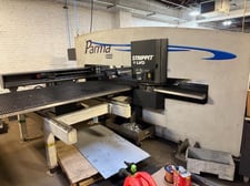 22 Ton, Strippit #Parma-1225, 21 Station Thick Turret, 1/4" Capacity, 49.21" x 98.4" Sheet, Fanuc Oi-PC