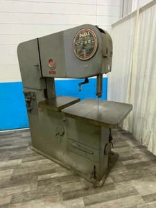36" x 13" DoAll #3613-1, vertical saw, 26" x 26" table area, blade welder with grinder, 2 HP
