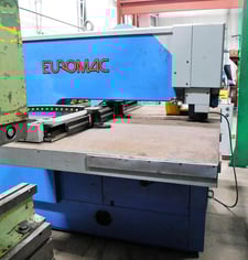 33 Ton, Euromac #CX1000/30, single end CNC punch, 50" throat, foot pedal, 1998