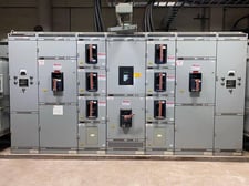 General Electric #AKD-8, 7-section switchgear section