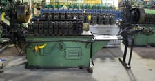 10 Stand, Tishken #10-4-1-1, rollformer with 5 ton press, 5 ton cut-off, 1" dia spindle, R to L