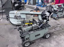 7" x 12" King #KC-712GH, horizontal band saw, automatic shut off, adjustable ball bearing guides