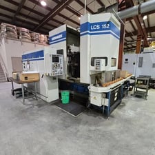 Liebherr #LCS-152, CNC generating style gear grinder, 6" dia capacity utilizing diamond plating tools, 1992